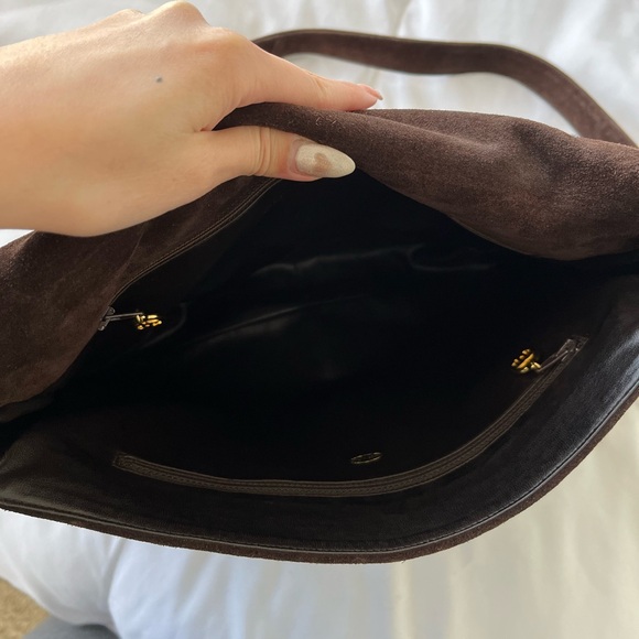 Chanel Brown Suede Fringe Crossbody - Picture 9 of 11